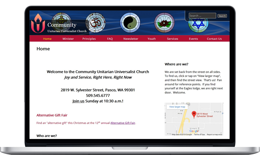 Community Unitarian Universalist Church home page
